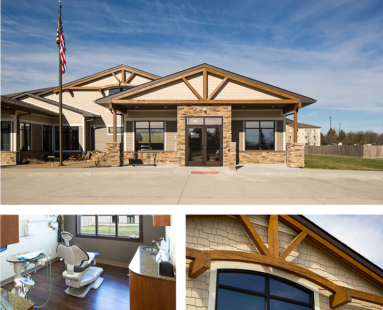 ames family dental downing construction project