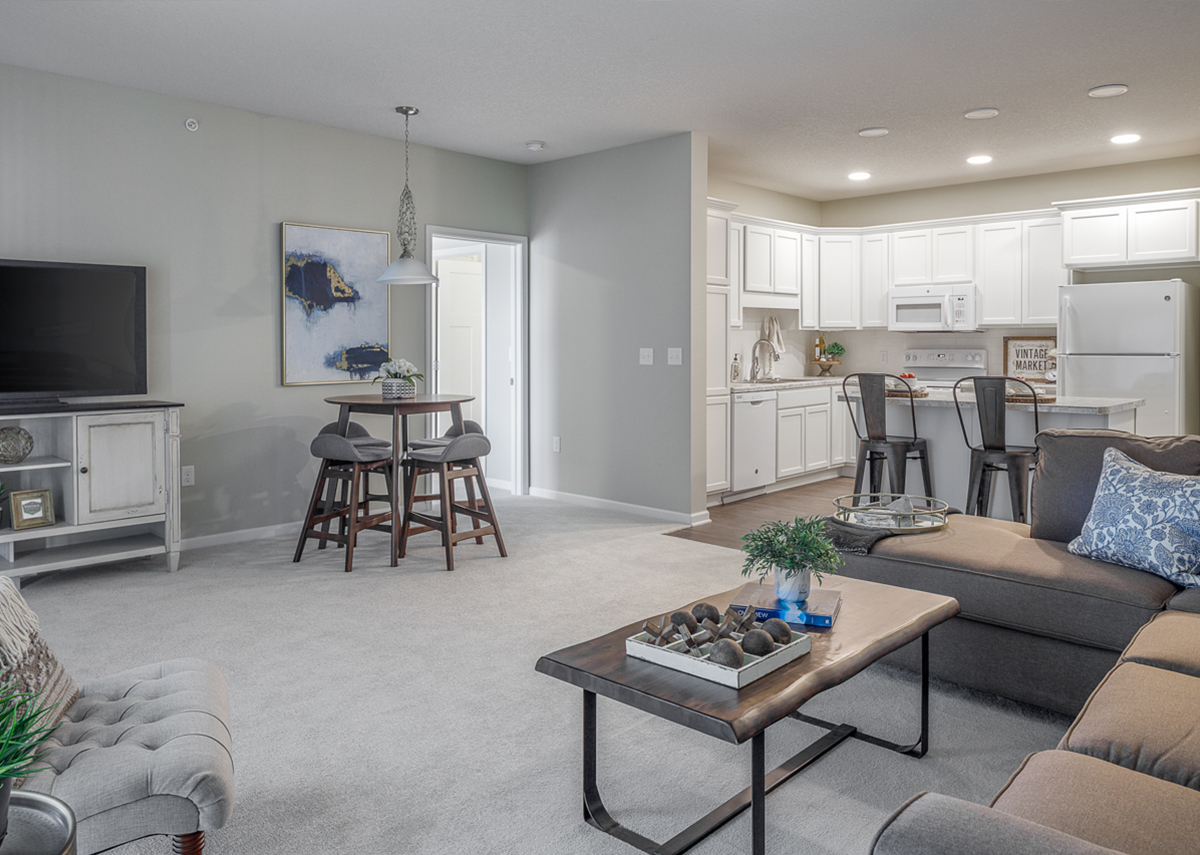Vintage Cooperatives of Ames open concept living area