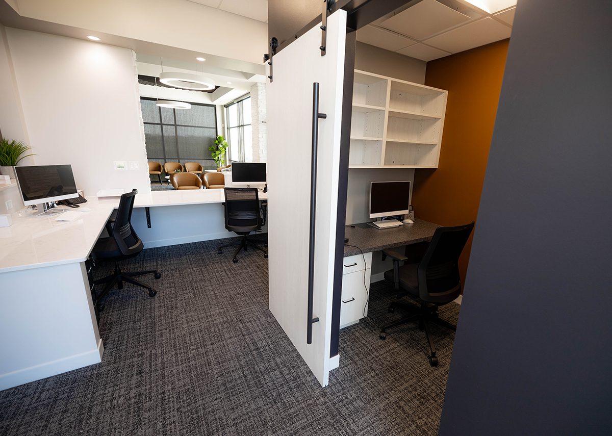 Grimes Dental Group staff work area