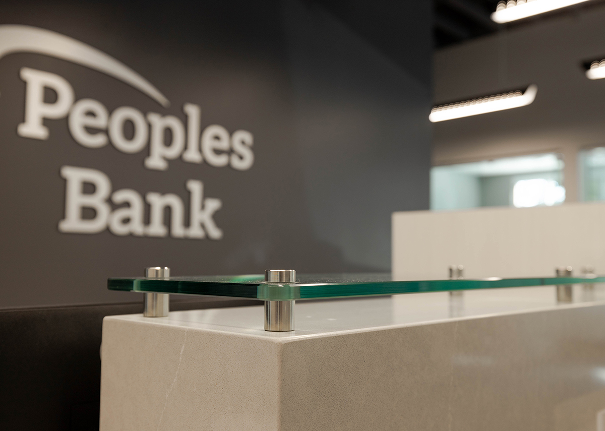 Peoples Bank front desk