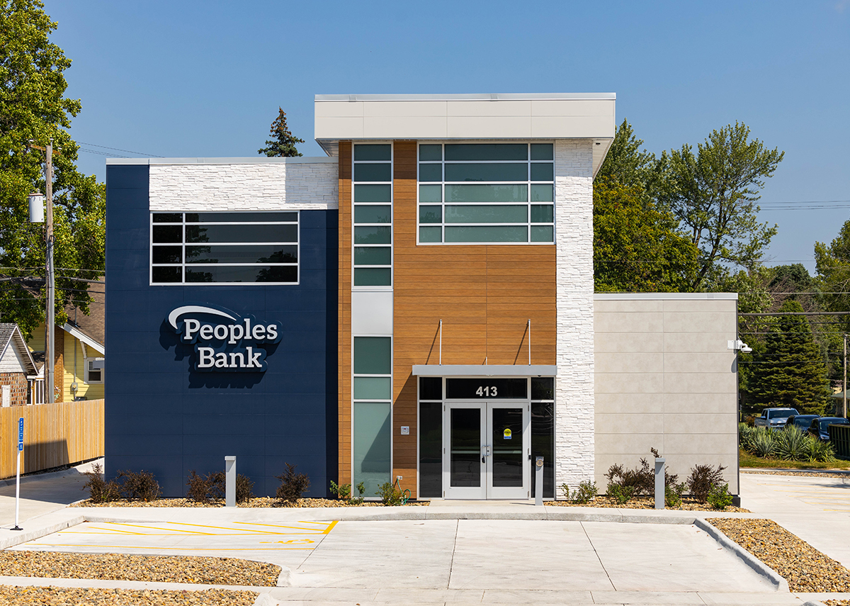 Peoples Bank exterior entry