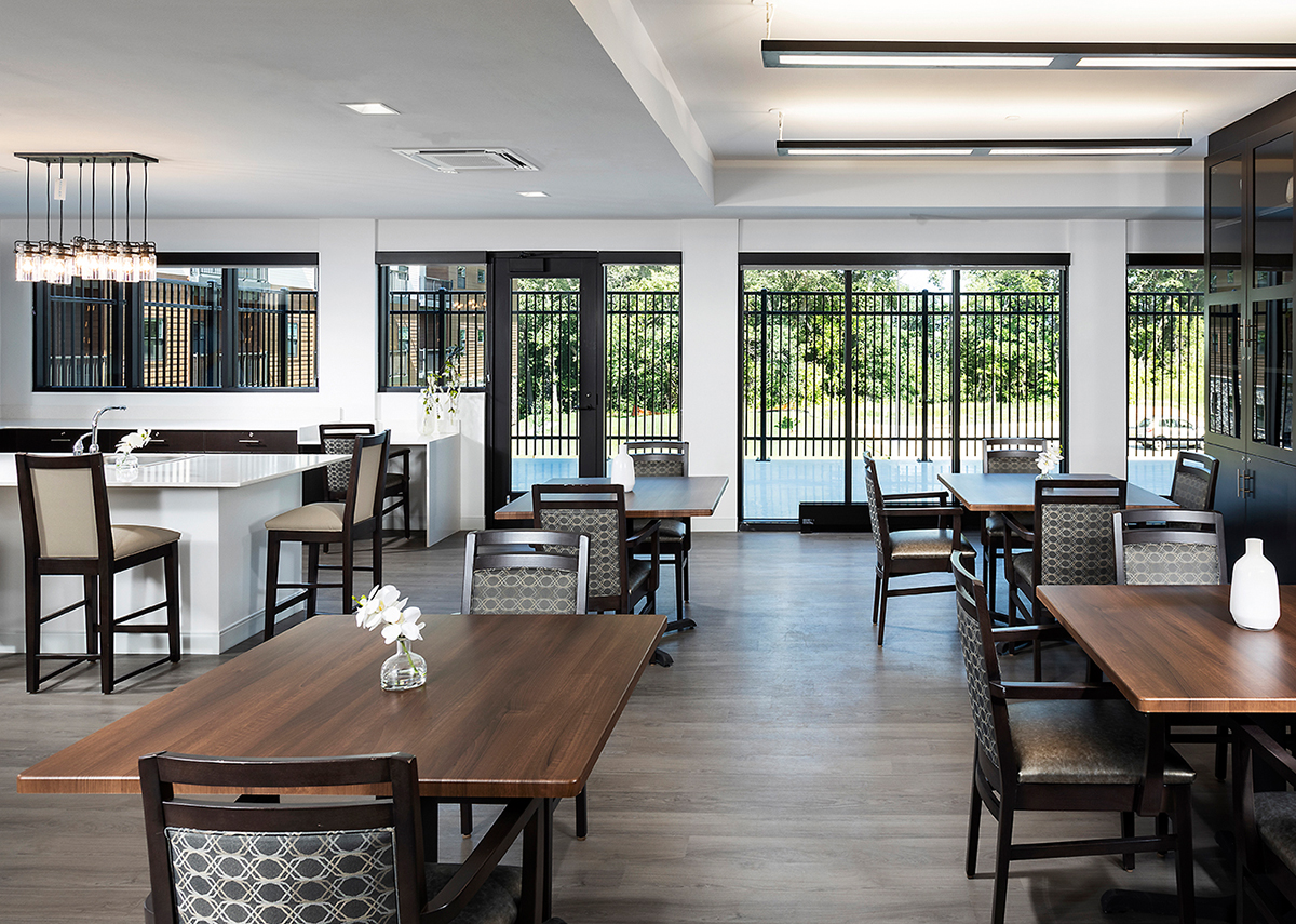 Crossing Commons dining area