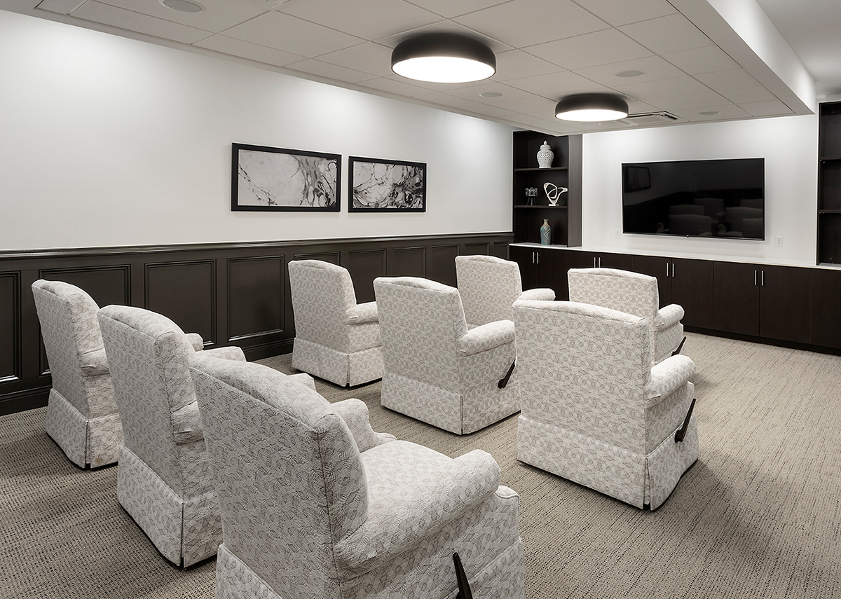 Crossing Commons Theater room