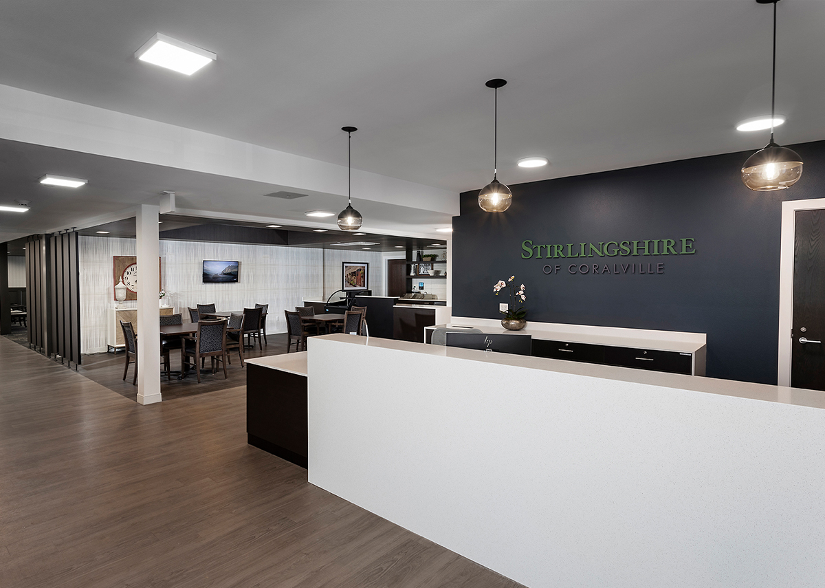 Sterlingshire of Coralville common area lobby