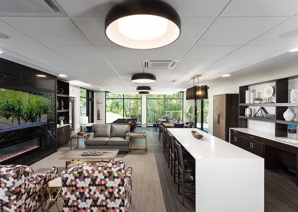 Crossing Commons Kitchen Living Area