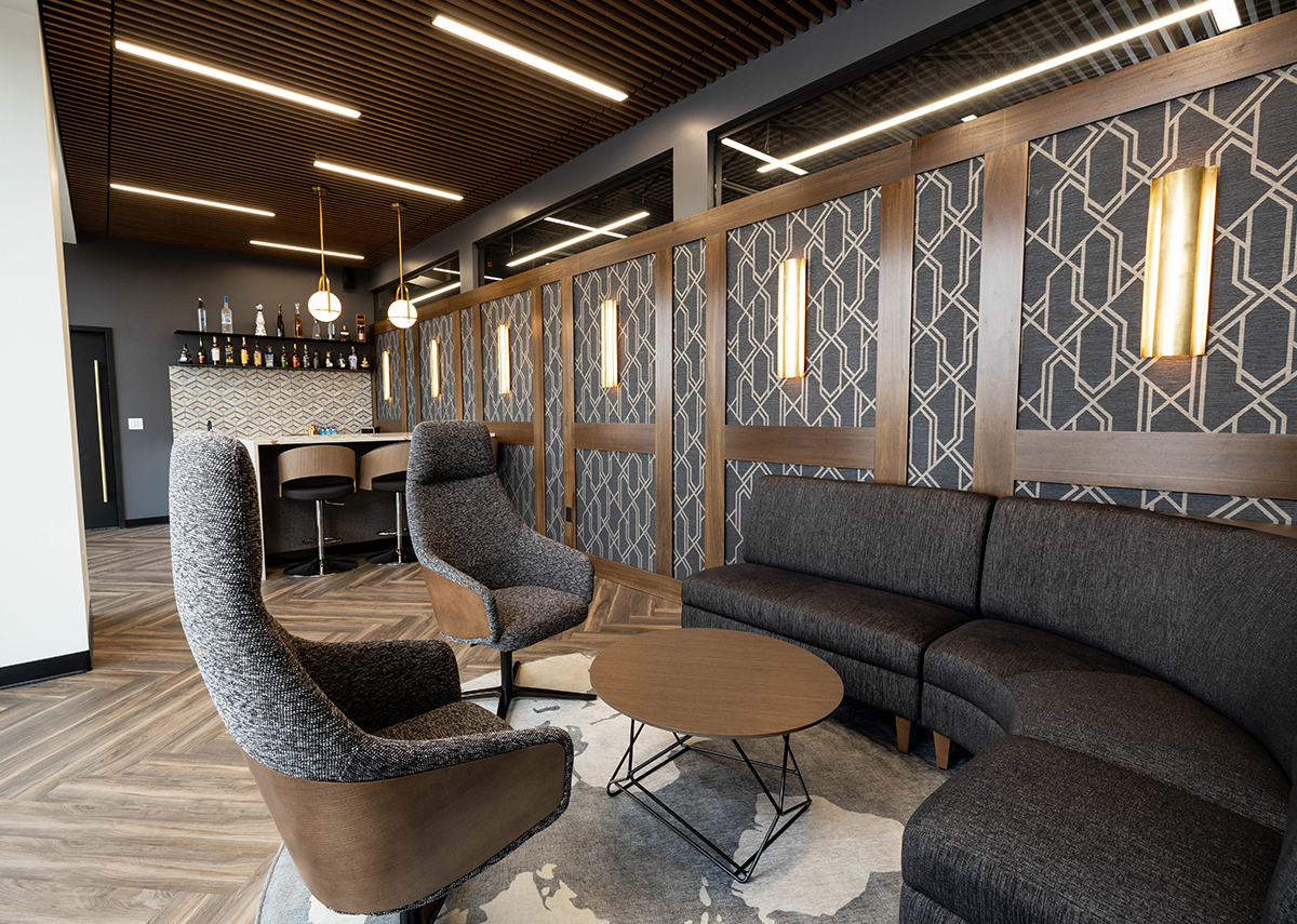 VizyPay bar and seating area