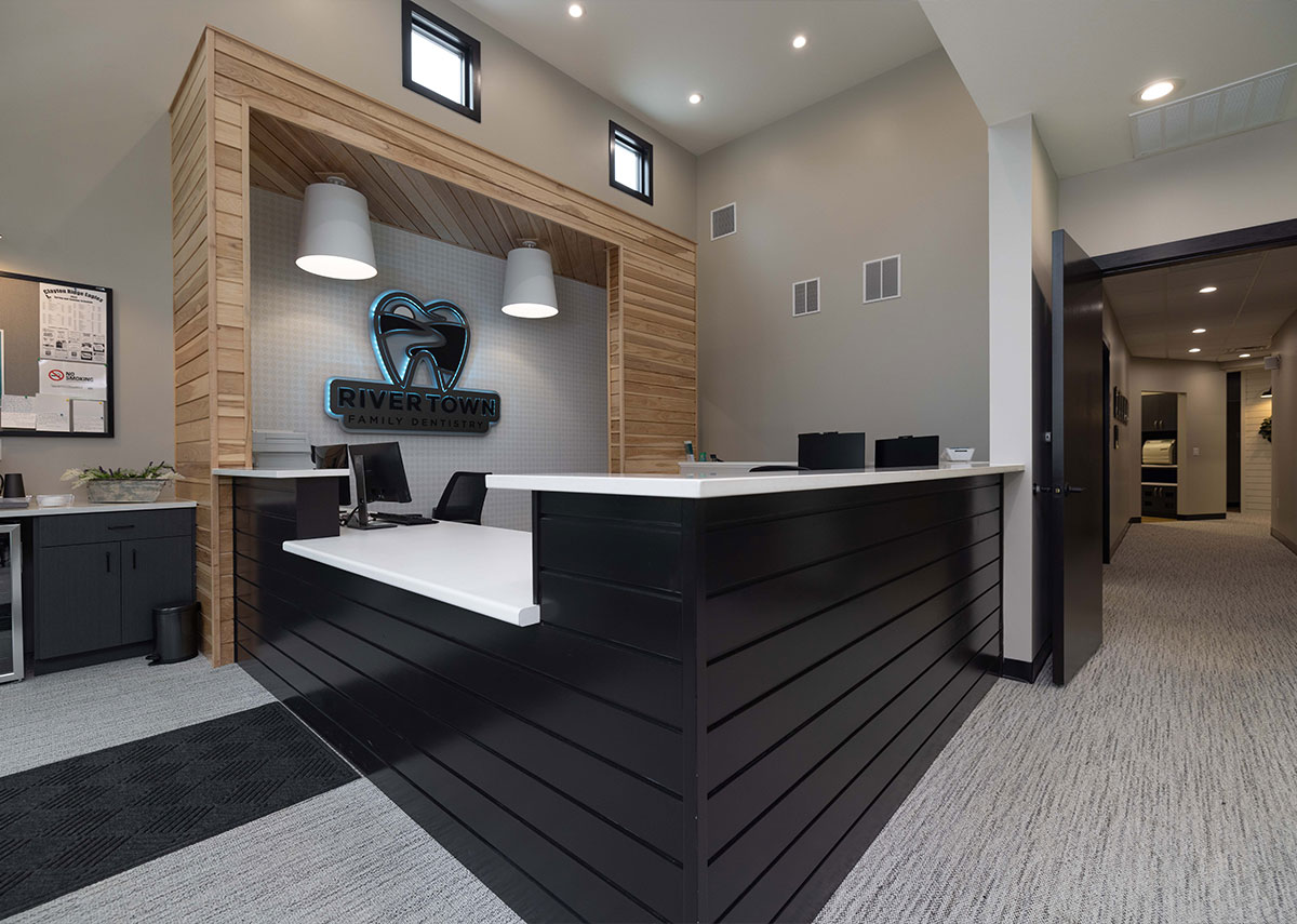 River Town Family Dentistry reception desk