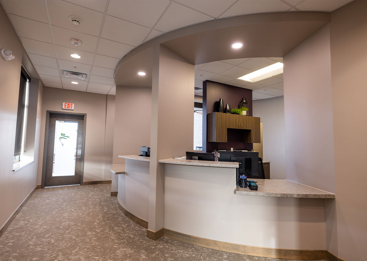 Waukee Dental check out desk area