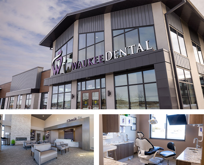 Waukee dental photo collage