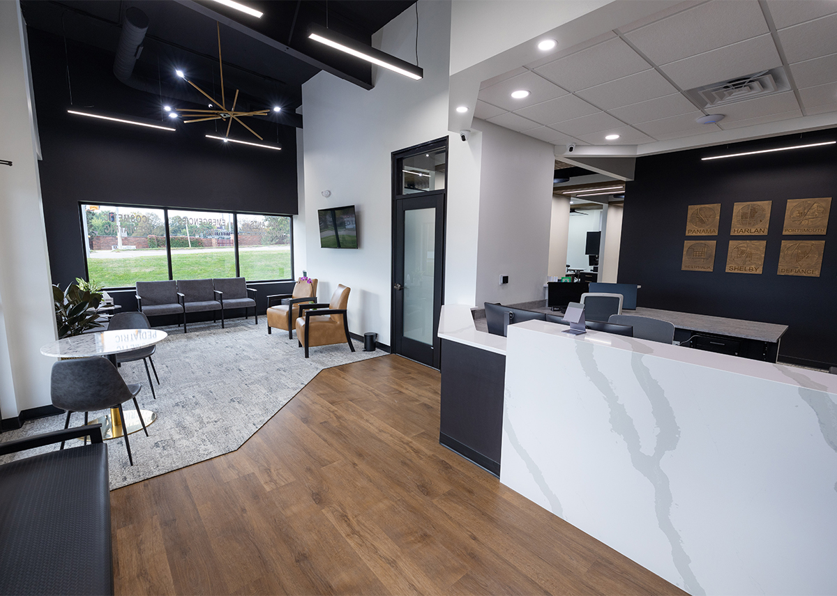 Cornerstone Dental lobby waiting area