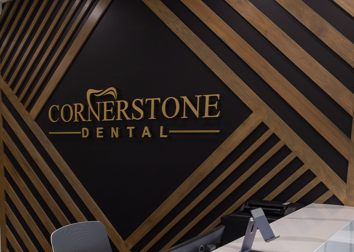 Cornerstone Dental feature wall