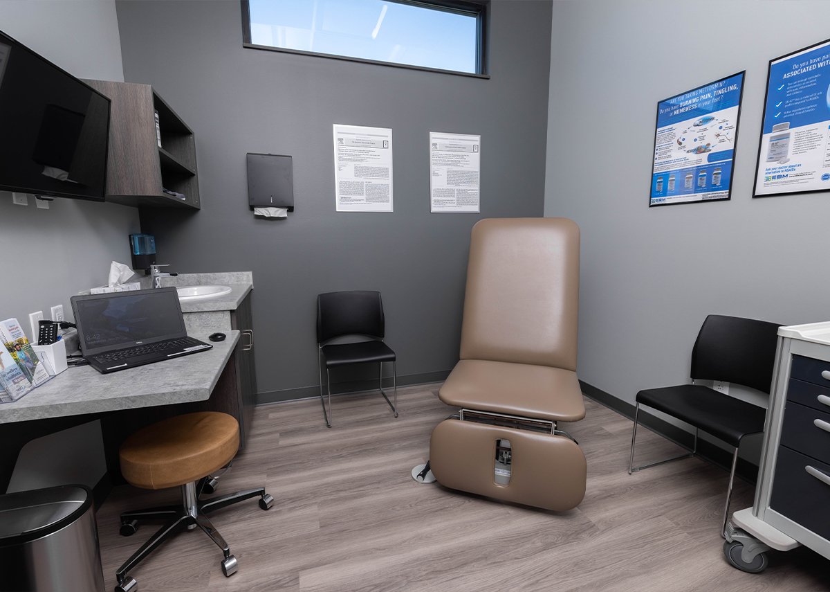 Foot and Ankle Center of Iowa exam room