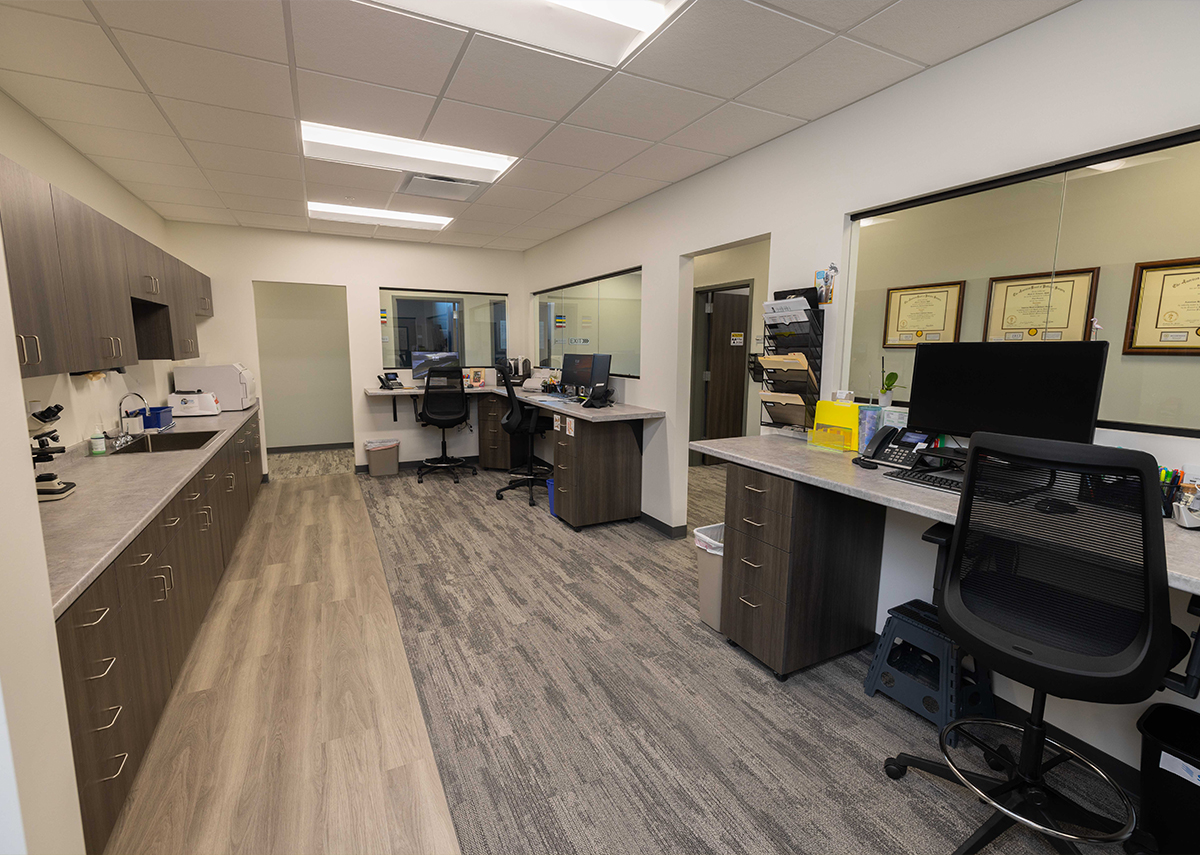Foot and Ankle Center of Iowa staff work area