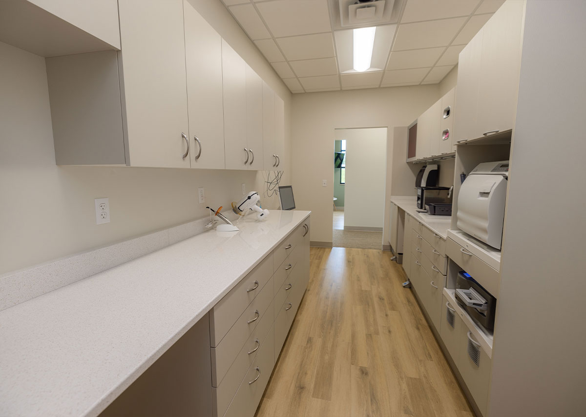 Prairie Creek Dental staff area