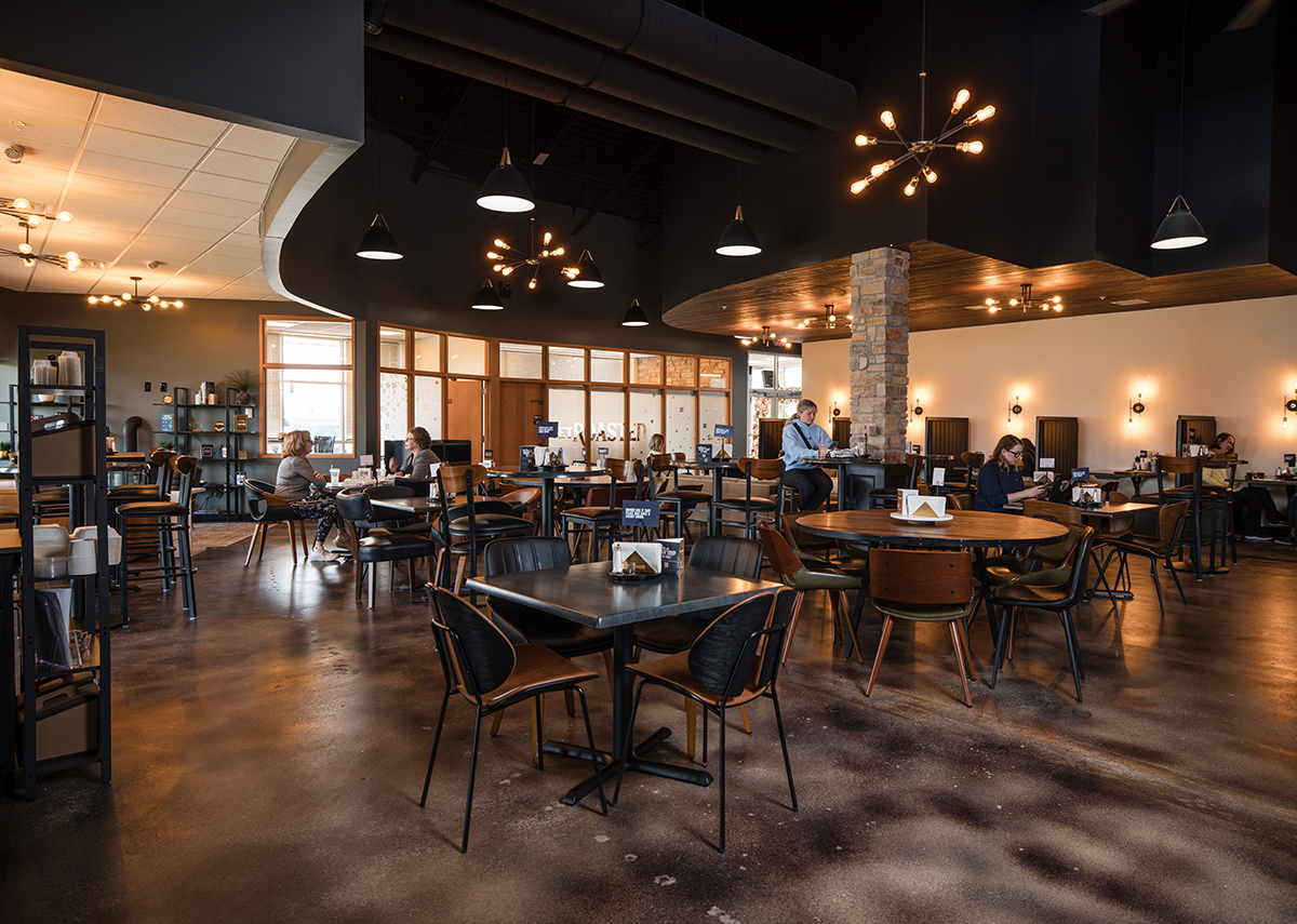 Vibrant Coffee House dining area