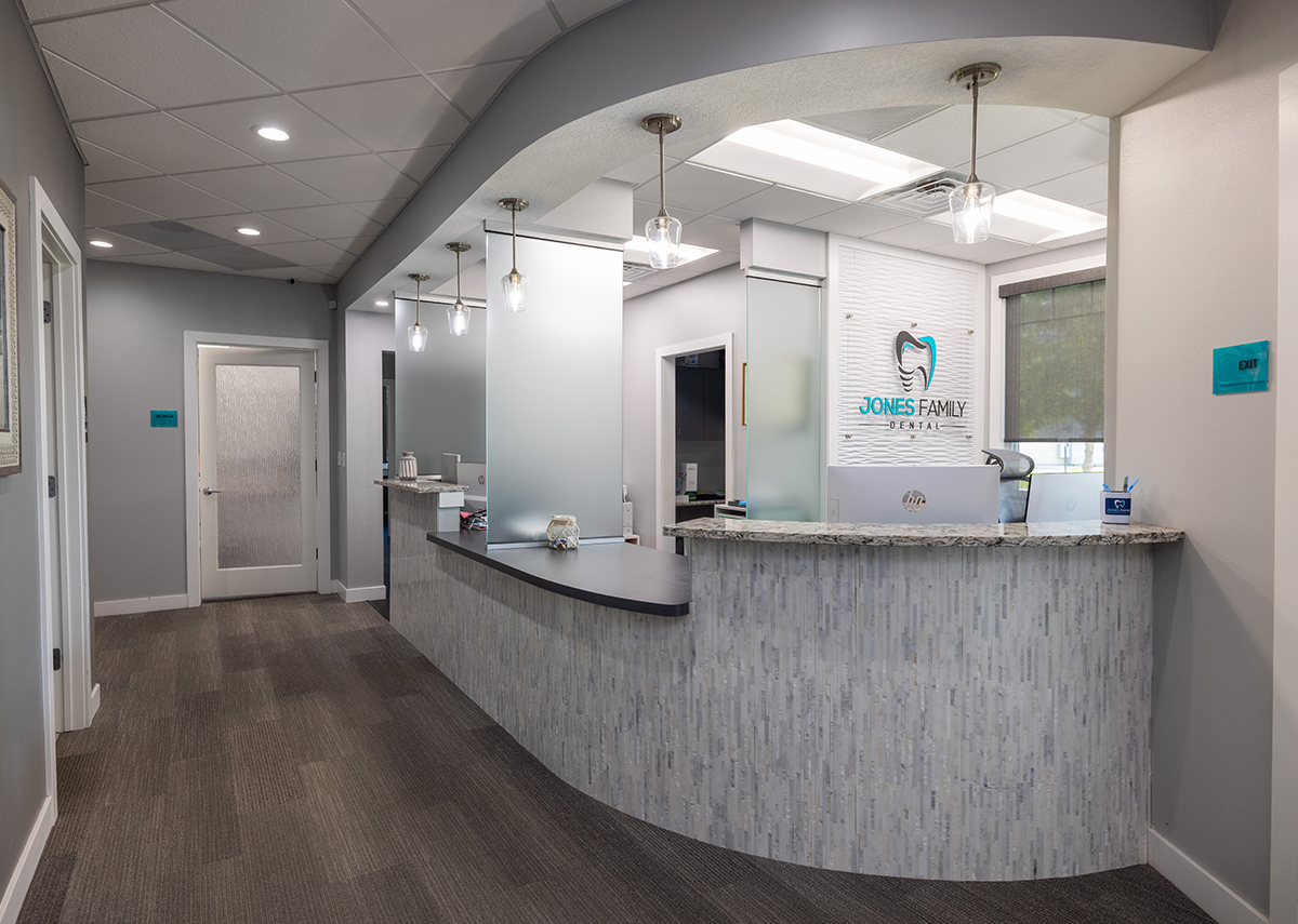 Jones Family Dental reception desk