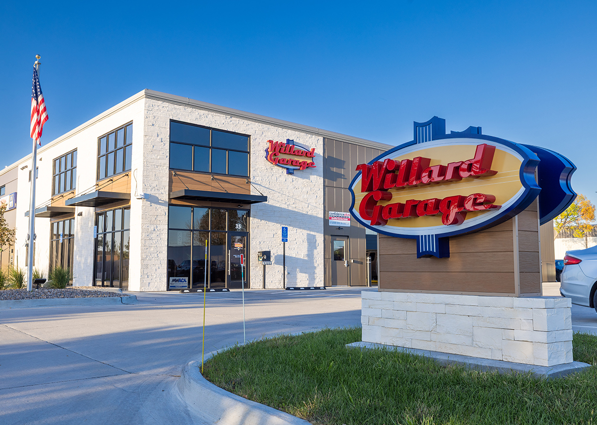 Willard Garage Exterior Sign and Building